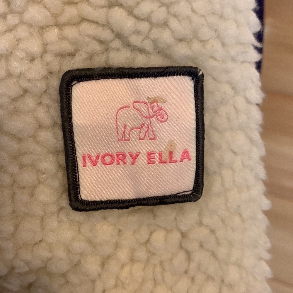 Ivory Ella Sherpa and puffer hooded jacket 1/4 zip Size XL - Picture 15 of 15